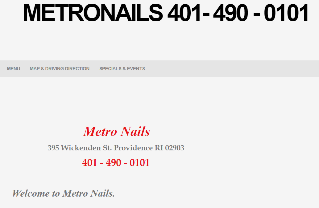 metro nails page